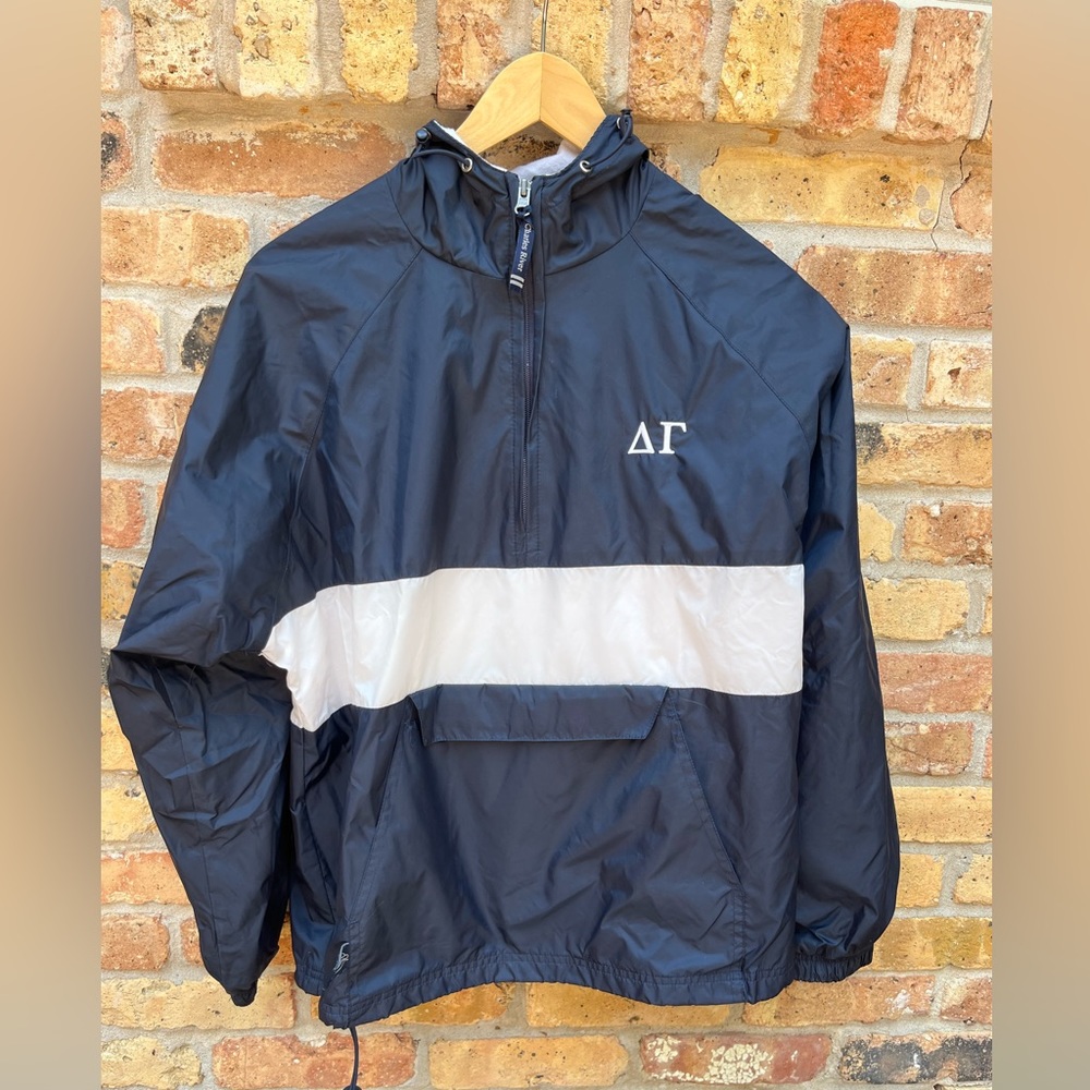 Delta Gamma Rain Pullover Sz S